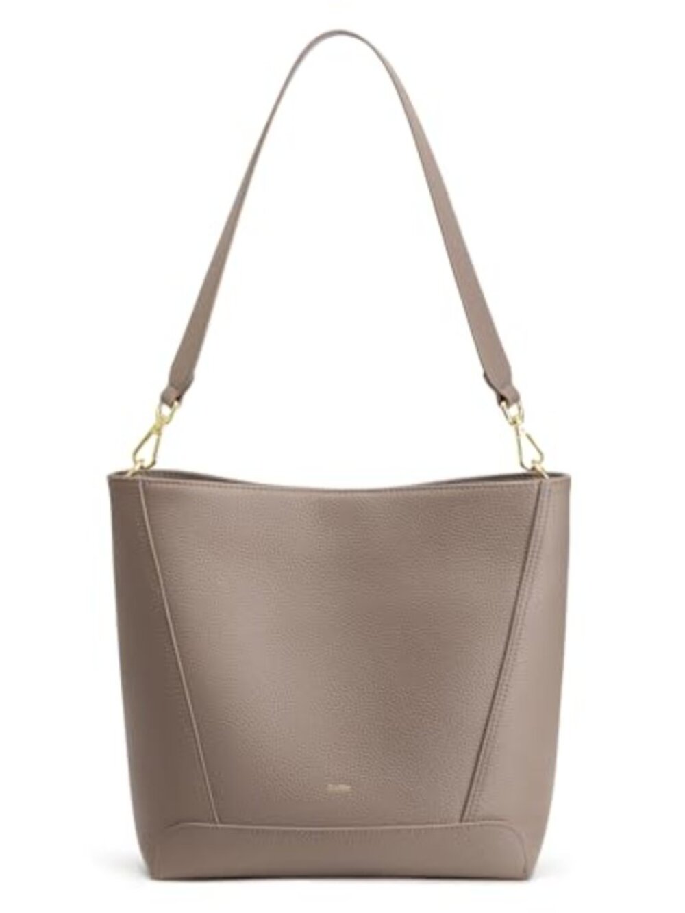 Top Grain Cowhide Leather Bucket Bag Crossbody Tote 2 Straps